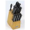 Image 1 : KNIFE BLOCK W/ 19-PCE FARBERWARE KNIFE SET