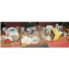 Image 1 : FOUR FLATS OF ASSORTED DISHWARE, COLLECTIBLES &