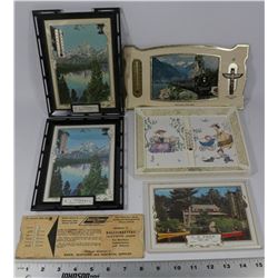 SMALL BOX OF VINTAGE MERCHANT CALENDARS