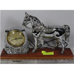 VINTAGE HORSE CLOCK