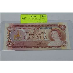 GEM UNC 1974 TWO DOLLAR NOTE