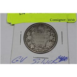 1913 GEORGE V SILVER 50 CENTS