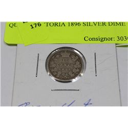 QUEEN VICTORIA 1896 SILVER DIME