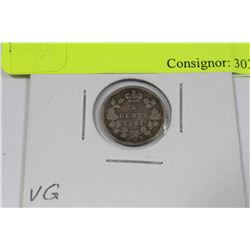 QUEEN VICTORIA 1881H SILVER NICKEL