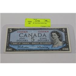 HIGH GRADE 1954 FIVE DOLLAR NOTE