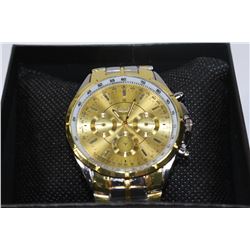 NEW MENS STAINLESS STEEL WATCH