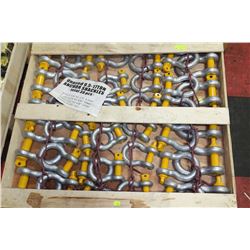 NEW 38PC 9.5 - 17 TON SCREW ANCHOR SHACKLES