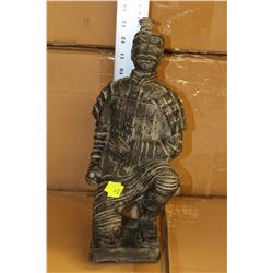 TERRA-COTTA KNEELING WARRIOR STATUE
