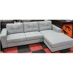 LIGHT BLUE FABRIC SECTIONAL