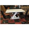Image 1 : NEW BLACK & WHITE TABLE WITH 4 BLACK CHAIRS