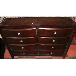 WOOD 8 DRAWER DRESSER