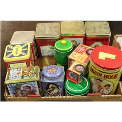 FLAT OF COLLECTOR TINS