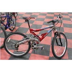 INFINITY 21SPD MTN BIKE W/ FULL SUSP & ALUMINUM FR