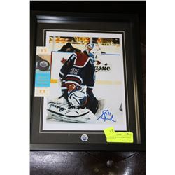 FRAMED &  AUTOGRAPHED GRANT FUHR PHOTO
