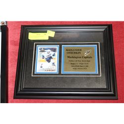 ALEX OVECHKIN FRAME WITH HOCKEY CARD #15
