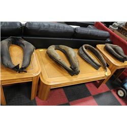 SET OF FOUR ANTIQUE HORSE COLLARS