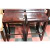Image 1 : 2 NEW WOODEN BAR STOOLS