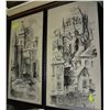 Image 1 : 2 ESTATE FRAMED INK SKETCHES
