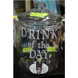 2 GALLON DRINK DISPENSER , DRINK OF THE DAY