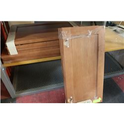 SET OF CABINET DOORS ( MAPLE WOOD/ GINGER COLOUR )