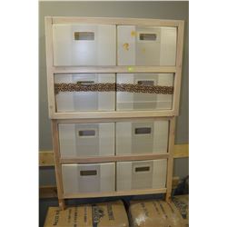 LARGE 2 PIECE 8 DRAWER CRAFTING DRAWER SET