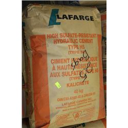 40KG BAG OF HIGH SULFATE HYDRAULIC CEMENT