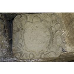 STONE TURTLE STEPPING STONE WITH ROUNDED EDGES