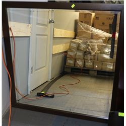 WOOD FRAMED MIRROR
