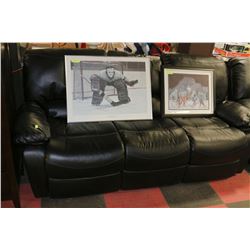 DAMAGED RECLINING SOFA