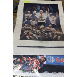 26"x19" OILERS POSTER X3
