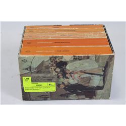 BOXED SET OF 5 VINTAGE OLD ENGLISH NOVELS