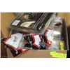 Image 1 : BOX OF ASSORTED TRAILER ITEMS & ACCESSORIES