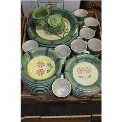 8 PERSON PLACE SETTING OF IRONSTONE DINNERWARE