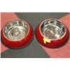 Image 1 : 2 ANTI-TIP DOG BOWLS