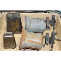 PAIR OF VINTAGE ACETELYNE TORCHES & PAIR OF