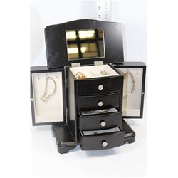 CHOCOLATE BROWN JEWELLERY WITH CONTENTS