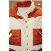 LADIES RUST AND CREAM COLOURED CORDUROY  VEST