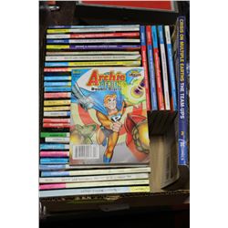 BOX FULL OF SMALL COMIC BOOKS