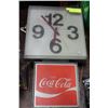 Image 1 : COCA-COLA WALL CLOCK