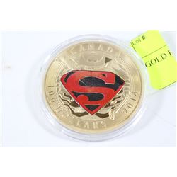 GOLD PLATED SUPERMAN COIN