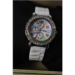 GENEVA WATCH WITH MULTI-COLOURED NUMBERS