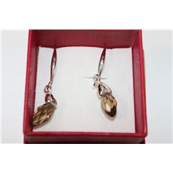 HANDCRAFTED .925 SILVER & CRYSTAL EARRINGS