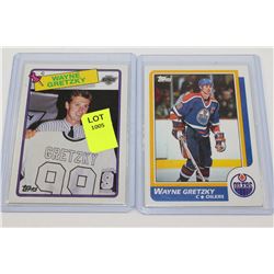 1986 & 1988 WAYNE GRETZKY HOCKEY CARDS X2