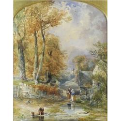 John Mallows Youngman (1817 - 1899), - John Mallows Youngman (1817 - 1899), The Stepping Stones,...