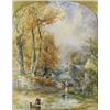 Image 1 : John Mallows Youngman (1817 - 1899), - John Mallows Youngman (1817 - 1899), The Stepping Stones,...
