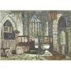 Image 1 : S** R** (19th Century), - S** R** (19th Century), Contrasts, a sunlit medieval church interior,...
