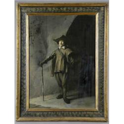 Dutch School (17th Century), - Dutch School (17th Century), Portrait Of A Cavalier, standing bef...