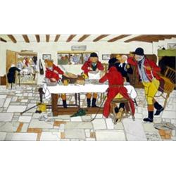 Thomas Ruff (After Cecil Aldin), - Thomas Ruff (After Cecil Aldin), The Hunt Breakfast, an amusi...