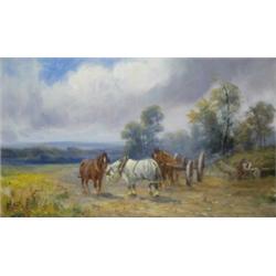 C** W** Oswain (19th - 20th Century), - C** W** Oswain (19th - 20th Century), A Pair - Morning a...