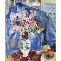 Lucy Harwood (1893 - 1972), - Lucy Harwood (1893 - 1972), Still Life Of Flowers And Fruit, 22in...